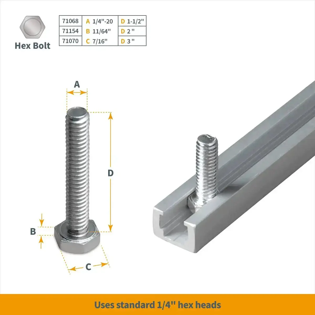 Heavy Duty 48 Inch Aluminum T Track Set For Woodworking, T Slot Rail That Accepts Standard Quarter Inch By Twenty Hex Bolts, Miter Track Ready, Built Tough Two Pack - Image 6
