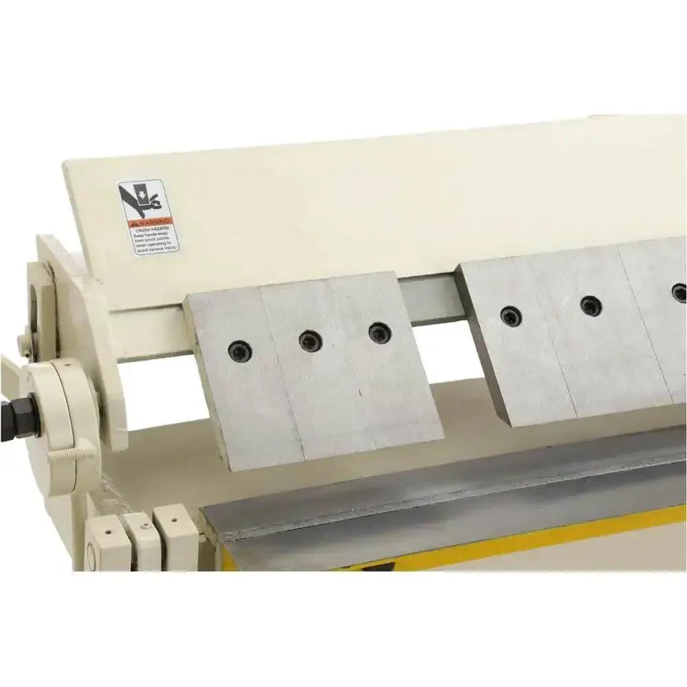 Heavy Duty 48 Inch Pan And Box Brake With Removable Steel Fingers For Sheet Metal Forming A Pro Grade Industrial Metalworking Tool For Custom Fabrication Shops And DIYers - Image 6