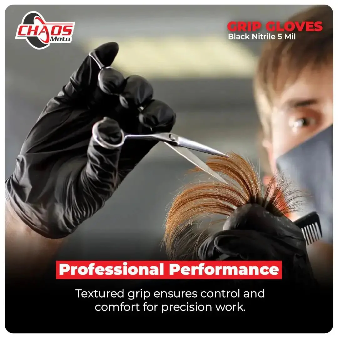 Heavy Duty 5 Mil Nitrile Gloves Latex Free Powder Free Micro Textured Grip For Repair Cleaning Painting And Chemical Work One Box Of 100 Large Great For Automotive Work And General Maintenance Painting Cleaning And Handling Delicate Parts - Image 5
