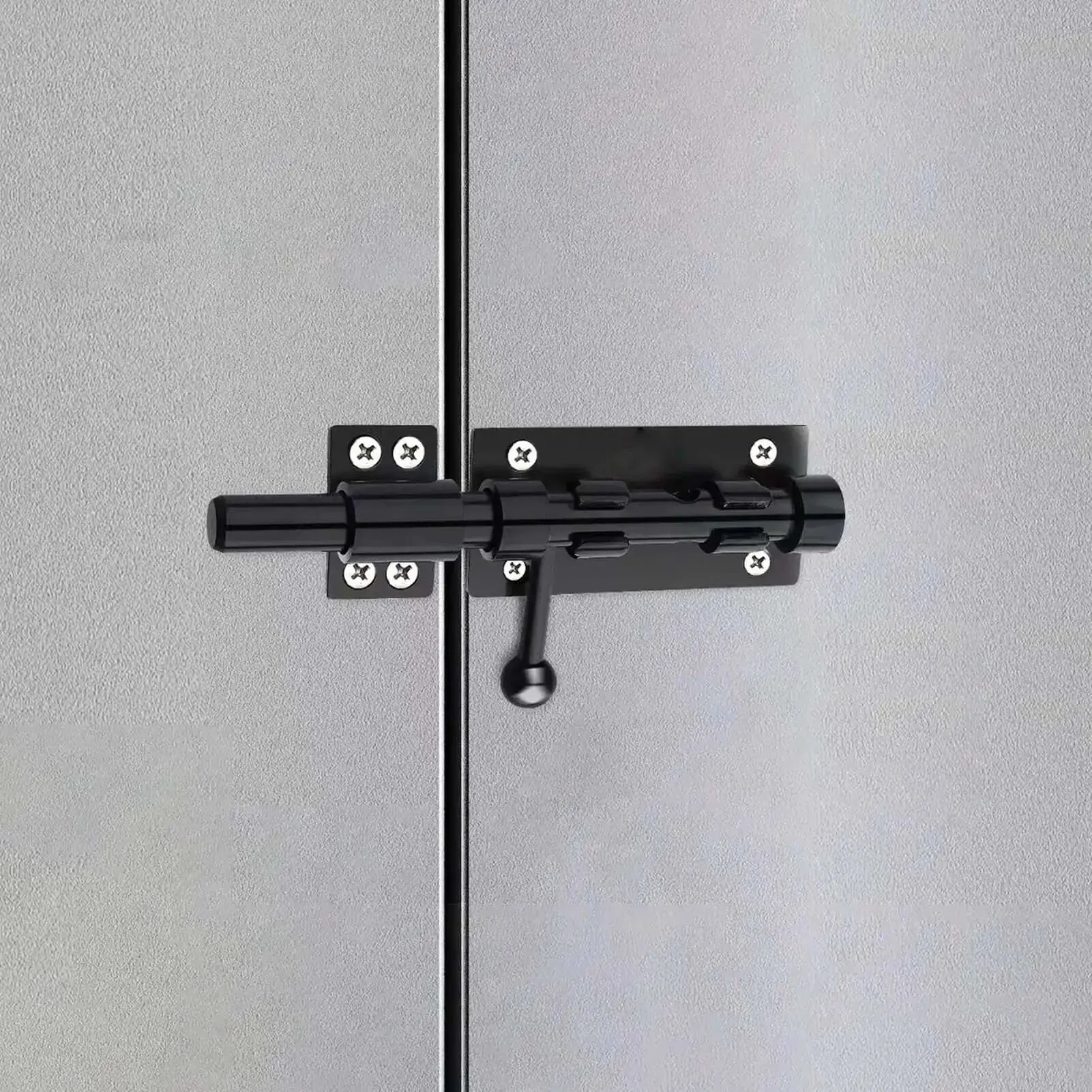 Heavy Duty 6.3 Inch Gate Latch Barrel Bolt Slide Lock In Solid 304 Stainless Steel With Black Finish For Inside Doors And Shed Doors 1 Pack Rustproof And Weather Resistant - Image 2
