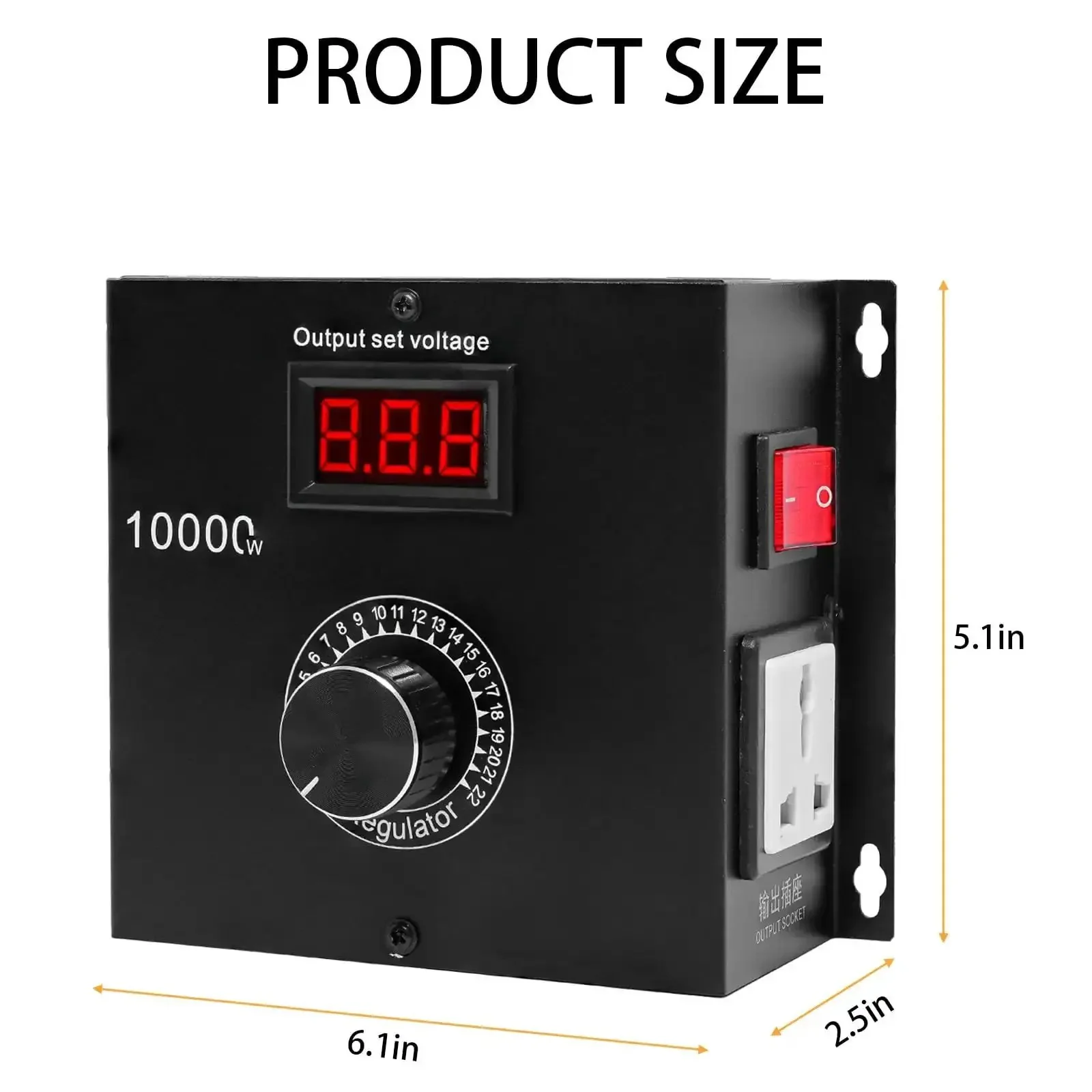 Heavy Duty AC Variable Speed Controller For Tools And Appliances, 120V To 240V Input, Adjustable Output Up To 220V, 22A Max, Power Up Your Electric Tools, Fans, Kettles And Stoves, Built With Premium SCR Components - Image 7