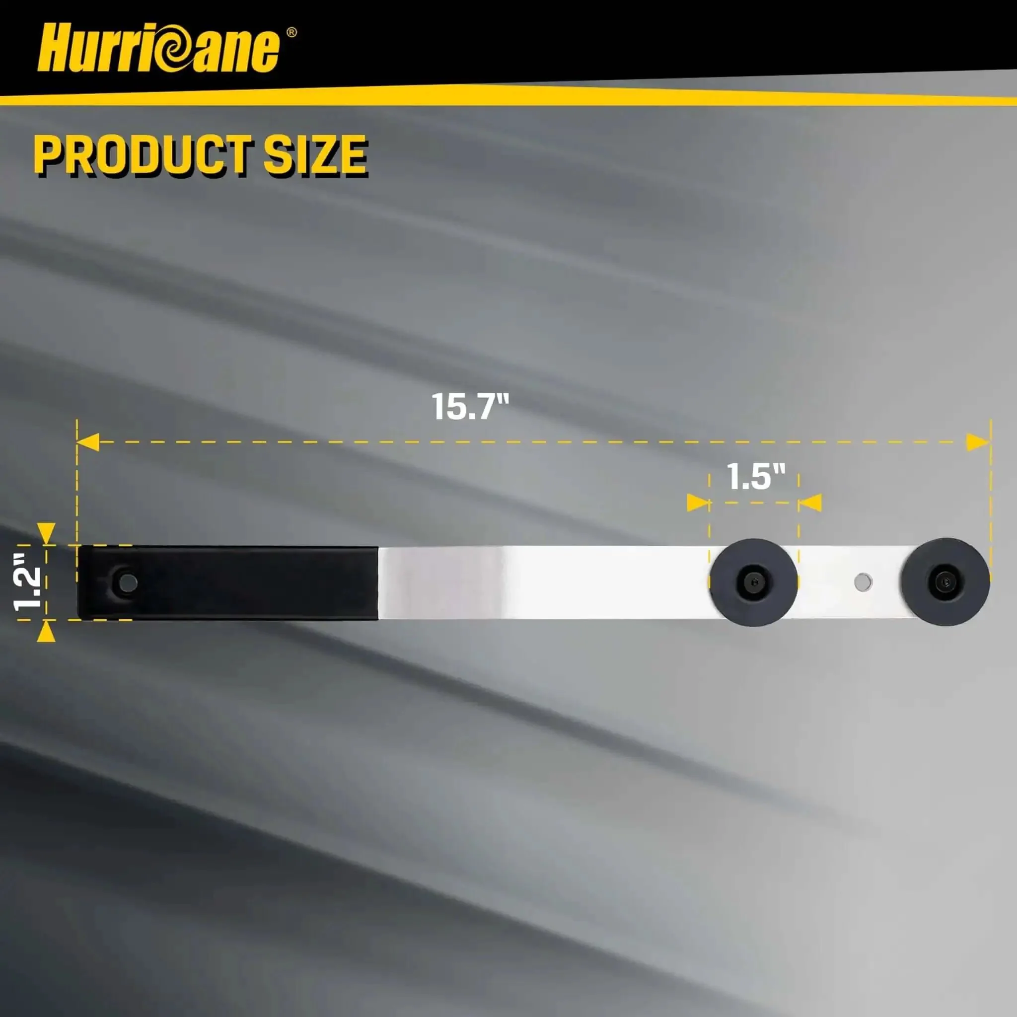 Heavy Duty Aluminum Duct Stretcher Tool For HVAC Sheet Metal Ductwork Installation, 16 Inch Duct Connector With Offset PVC Handle, Locking Mechanism And Sliding Washers, Pinch Free Ergonomic Grip - Image 4