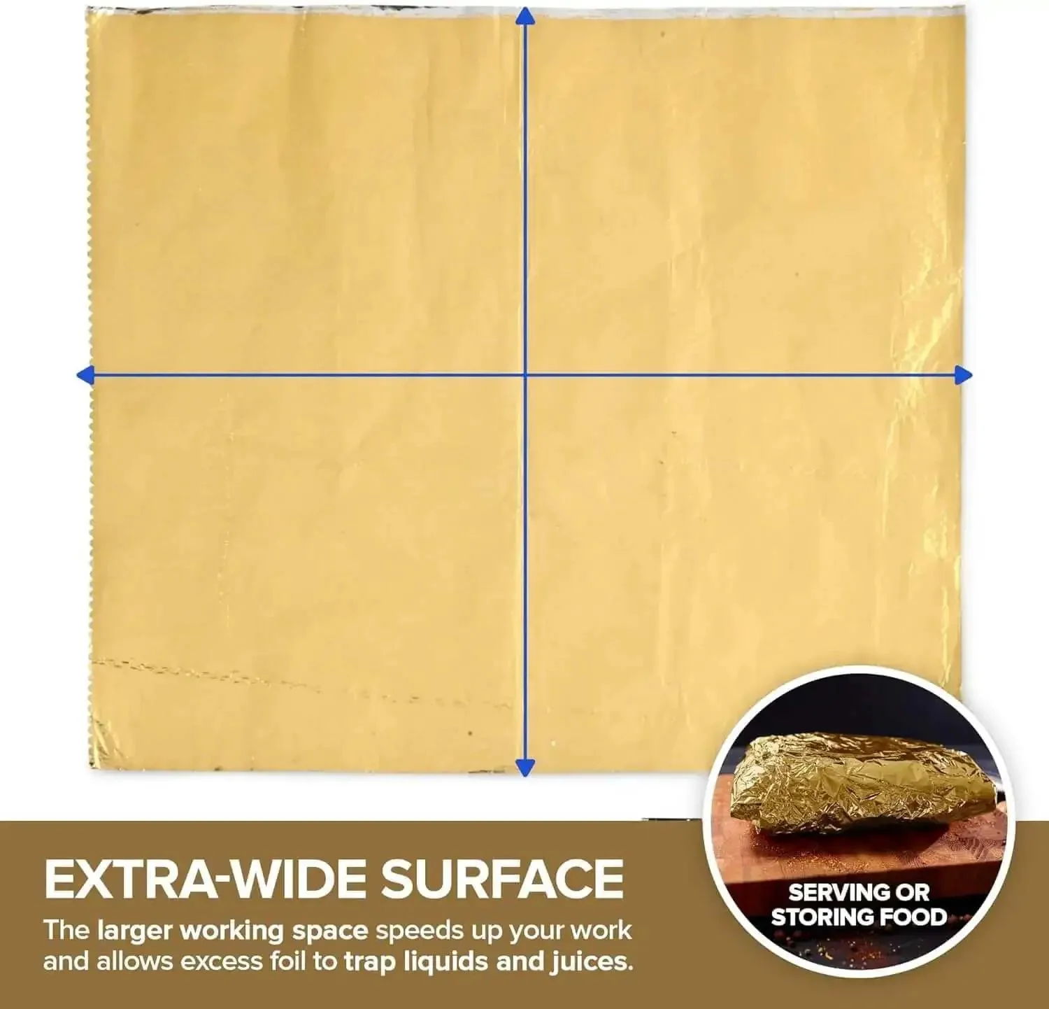 Heavy Duty Aluminum Foil Sheets 12 Inch Pop Up 200 Count Pre Cut For Restaurants And Home Kitchens Go To Wrap For Burritos Sandwiches Hot Dogs And More - Image 5