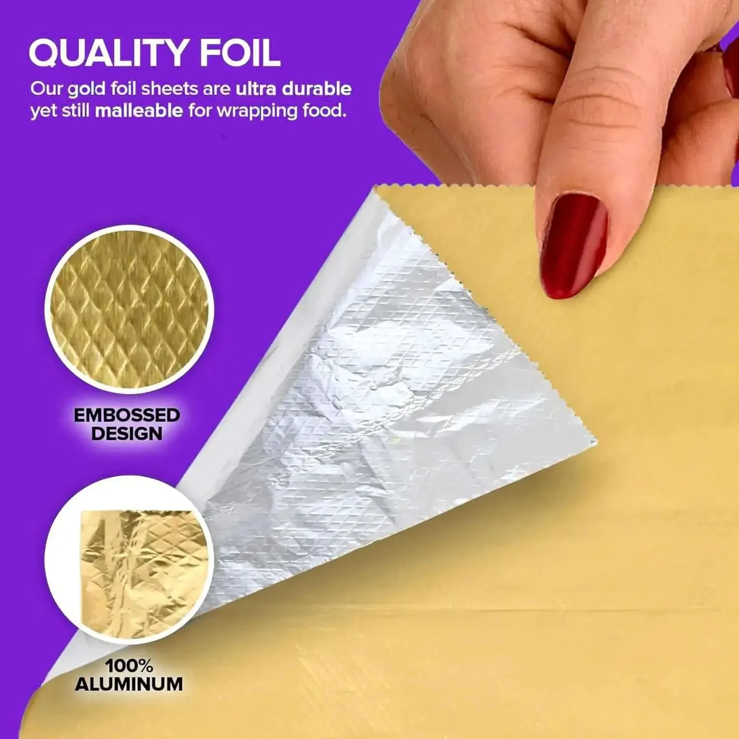 Heavy Duty Aluminum Foil Sheets 12 Inch Pop Up 200 Count Pre Cut For Restaurants And Home Kitchens Go To Wrap For Burritos Sandwiches Hot Dogs And More - Image 6