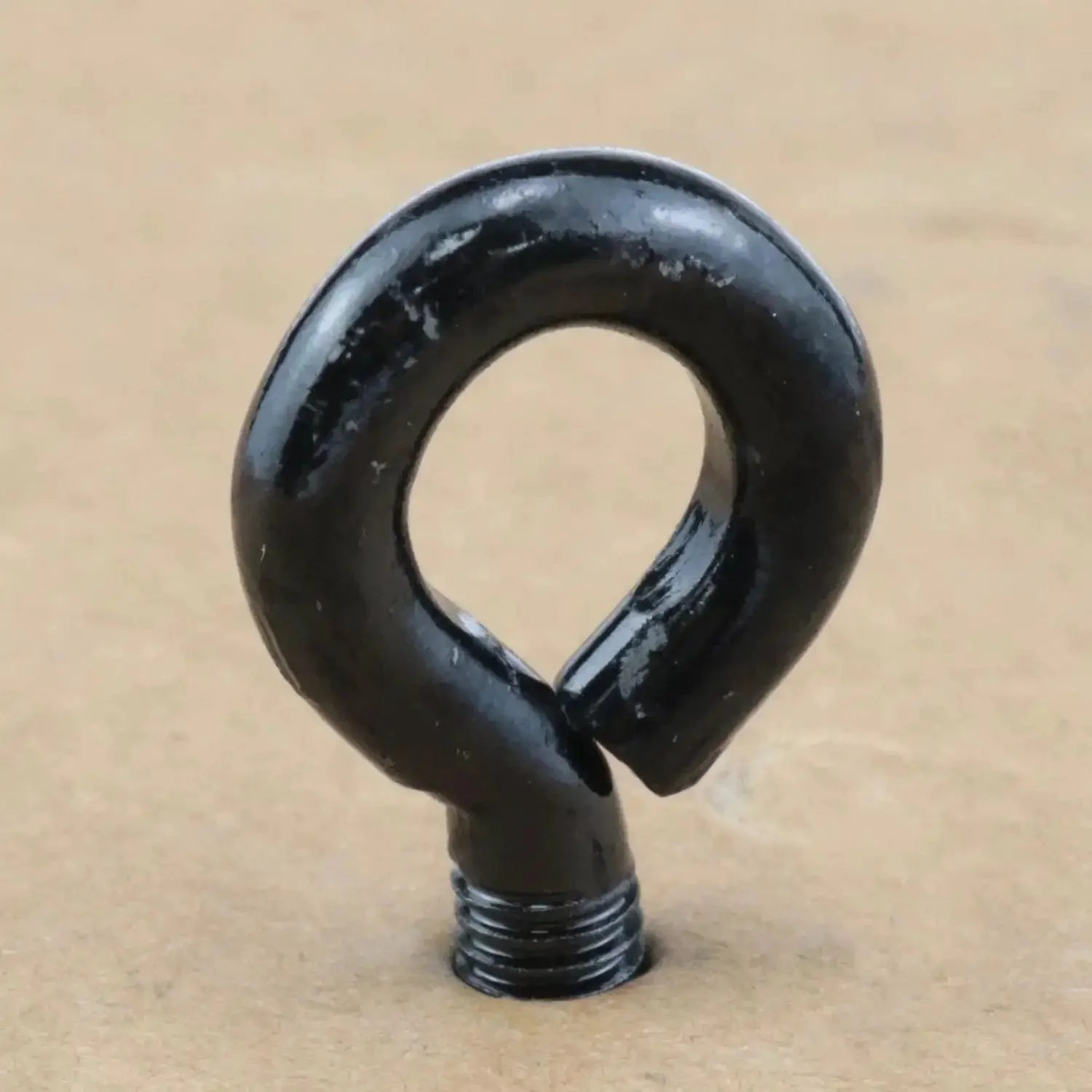 Heavy Duty Black Carbon Steel Eye Bolts Set Of 12 With Nuts And Washers One Quarter Inch By One Inch Hook And Shoulder Lifting Rings For Fence Posts Machinery Lathe Fixtures Furniture Repair And Everyday DIY Projects - Image 2