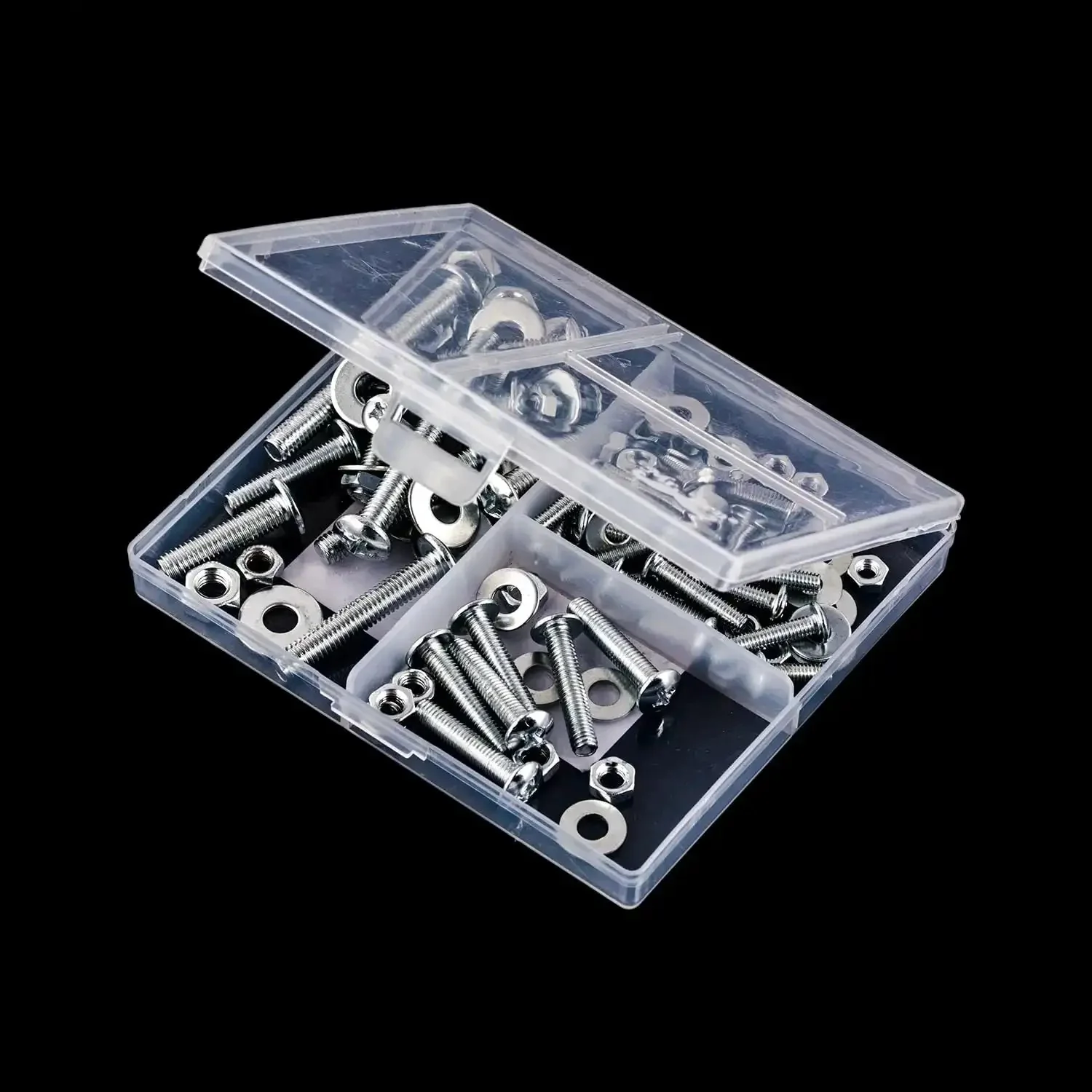 Heavy Duty Bolt Nut And Washer Kit For DIY Projects And Home Repairs, 226 Piece Assortment With 72 Bolts, 78 Nuts, And 76 Washers In Multiple Sizes, Galvanized Iron Hardware Set For Builders And Handymen - Image 2