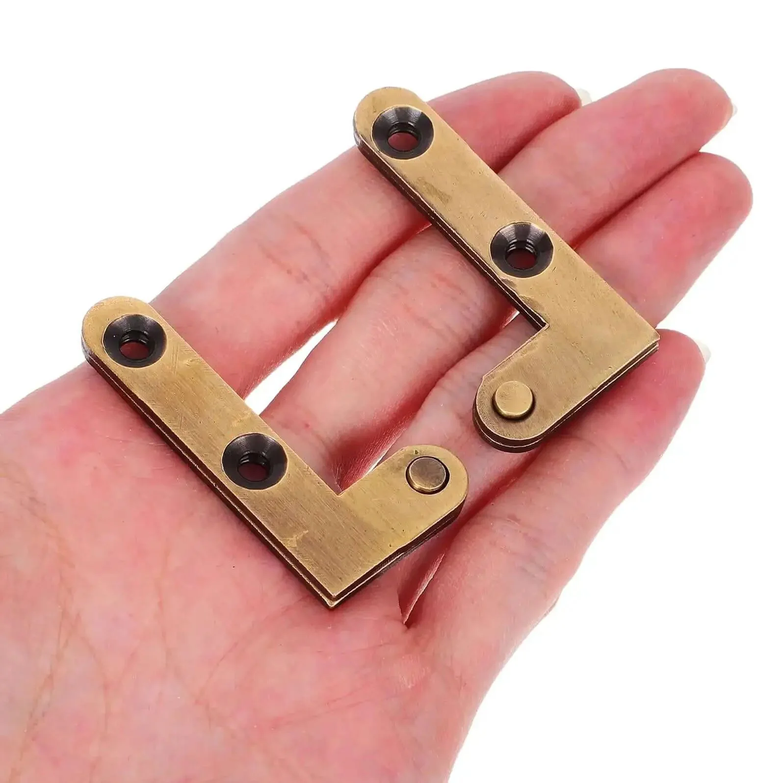 Heavy Duty Brass Door Pivot Hinge Set 2 Pieces Concealed Hidden Metal Hinges With Vertical Shaft For Interior Doors And Secret Cabinet Hardware, Durable, Rust Resistant, Quiet, Smooth Operation - Image 7