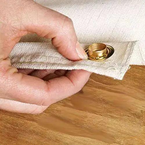 Heavy Duty Brass Grommet Kit Half Inch Eyelets For Tarps Fabric And Tents With Hole Punch Setting Tool Anvil Included Rustproof Tarp Repair Grommets For Heavy Duty Use - Image 3