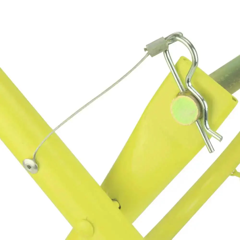 Heavy Duty Cable Caddy And Holder With 25mm Tubing Keeps 26 Inch Reels Tangle Free And Up To 100 Lbs, Foldable For Easy Storage, Bright Yellow Cable Organizer For Garage And Shop - Image 3