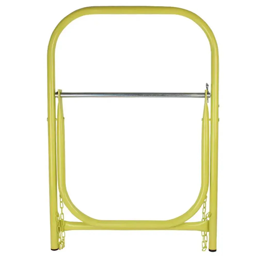 Heavy Duty Cable Caddy And Holder With 25mm Tubing Keeps 26 Inch Reels Tangle Free And Up To 100 Lbs, Foldable For Easy Storage, Bright Yellow Cable Organizer For Garage And Shop - Image 5
