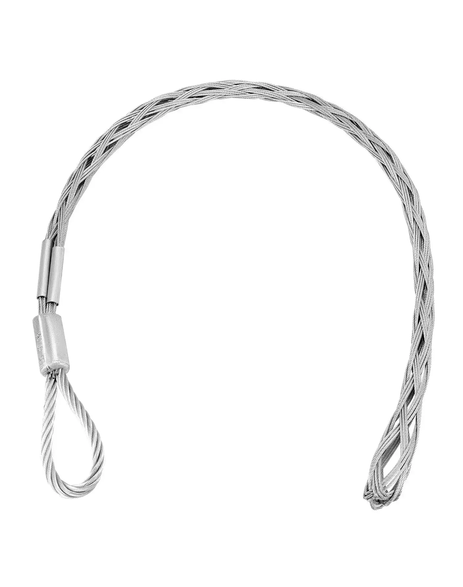 Heavy Duty Cable Pulling Socks Grip With 3306 Lbs Breaking Strength, 3.3 Ft Mesh Eye Clip For 1 To 2 Inch Cables, Galvanized Steel Wire, Rust Resistant, Secure Pulling Grip For Wires - Image 6