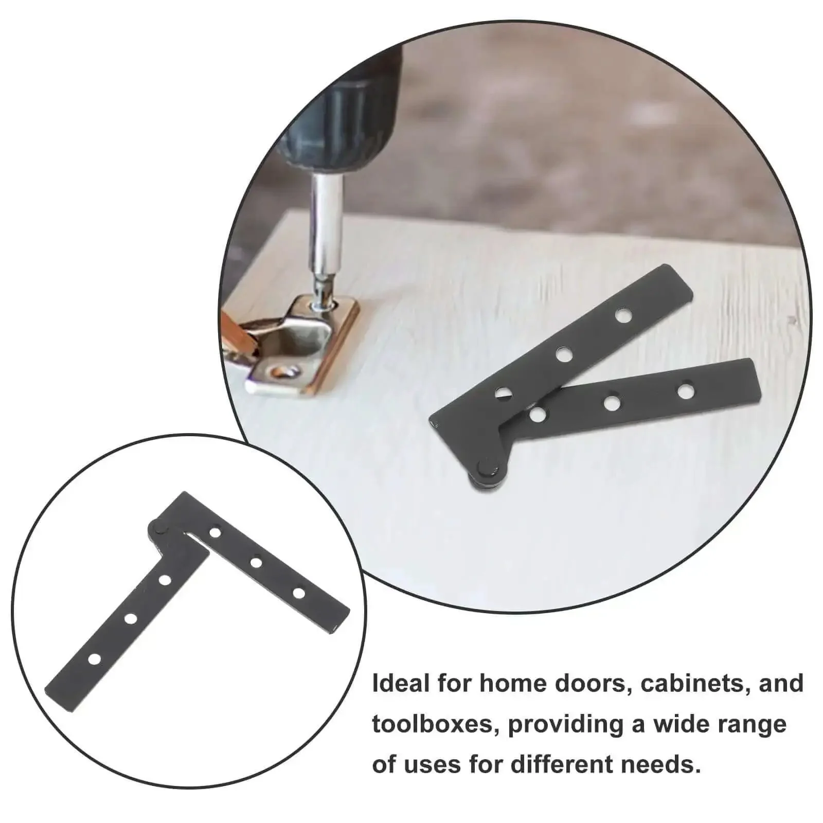 Heavy Duty Detachable Pivot Door Hinges Concealed Cabinet Hardware Stainless Steel Locking Hinge For Secret Doors And Cabinets Easy Install Universal Hinges Compatible Built Tough And Durable - Image 2