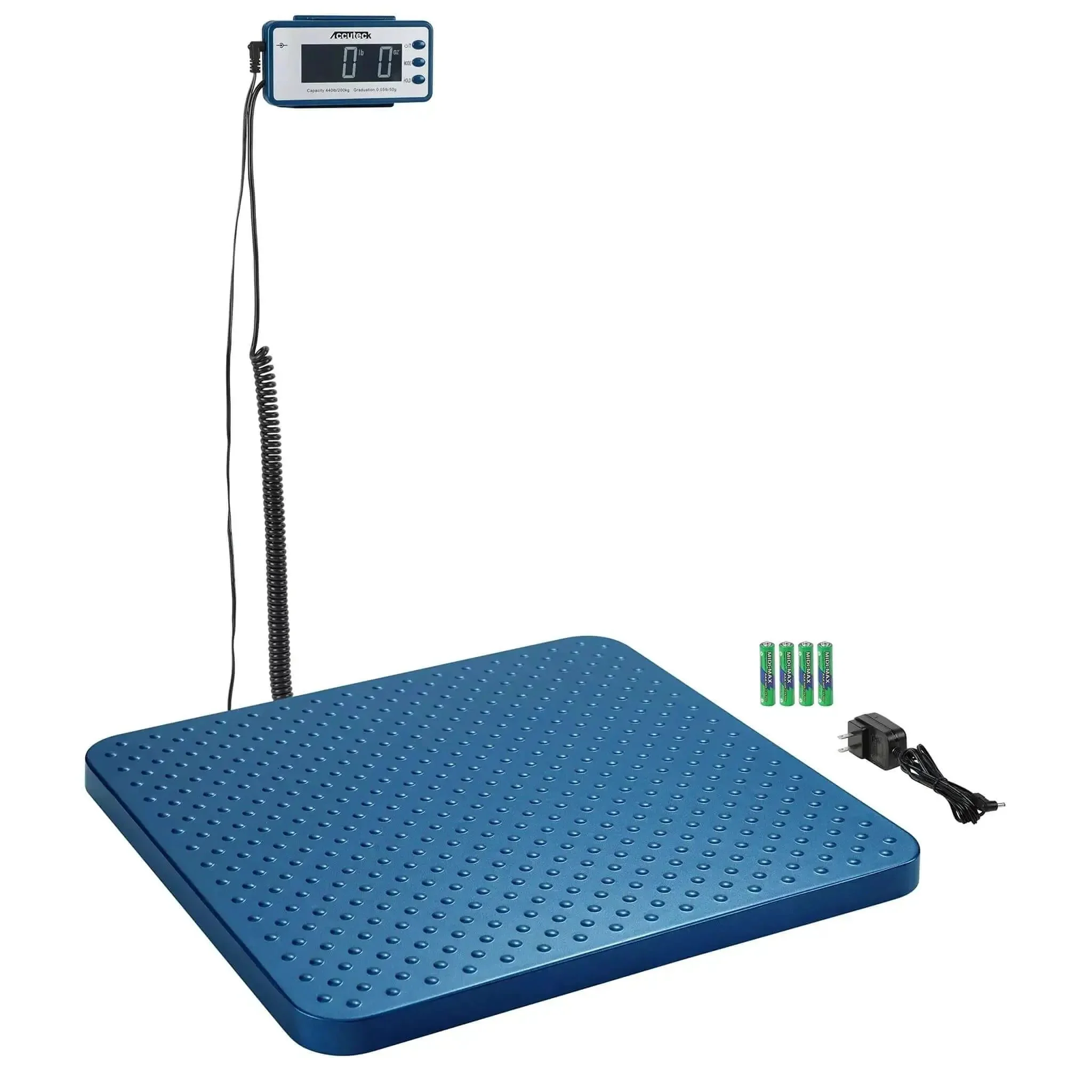 Heavy Duty Digital Shipping Scale With 440 Lb Capacity And 0.05 Lb Precision Die Cast Metal Platform For Oversize Boxes And Pallets Measures In Lb Oz And Kg Energy Saving LCD Display Tare And Mode Functions For Easy Accurate Weighing - Image 3