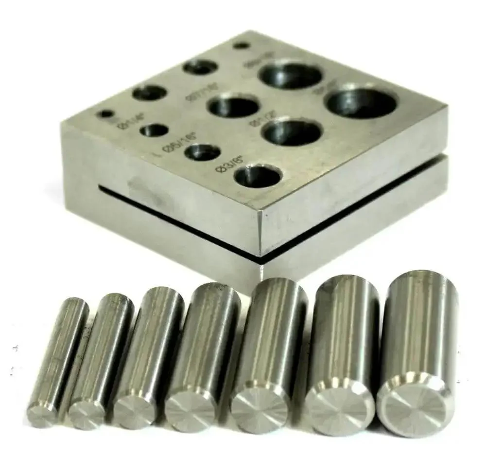 Heavy Duty Disc Cutter With Seven Jewelry Punches From One Quarter Inch To Five Eighths Inch For Clean, Smooth Cuts On Copper, Gold, Silver, Brass And Other Soft Metals Perfect For DIY Jewelry Making - Image 3