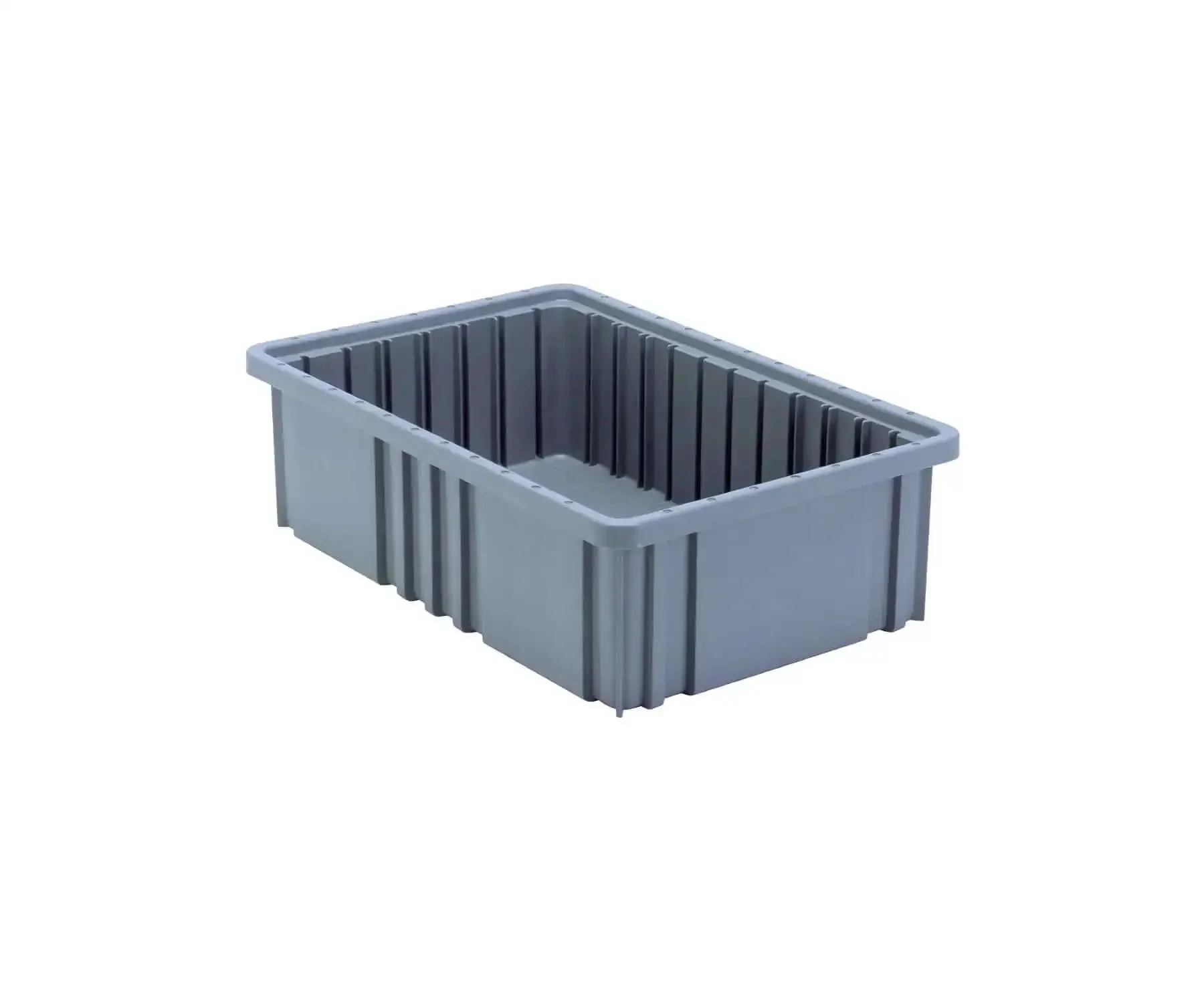 Heavy Duty Dividable Grid Part Organizer Bins 12 Pack for Small to Medium Parts, 16.5 x 10.9 x 5 Inches, Built Tough Industrial Storage Bins with Secure Compartments for a Neat Workbench