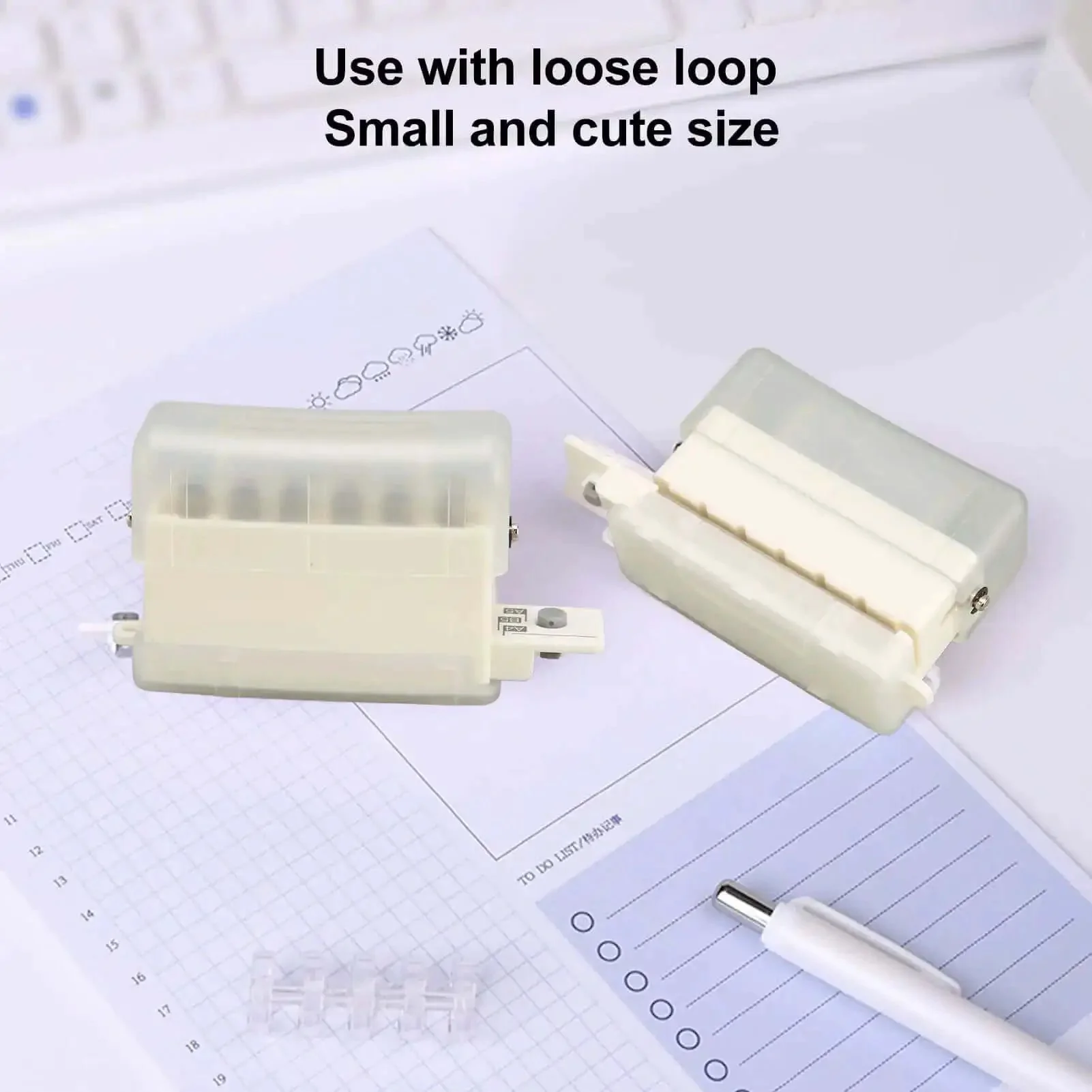 Heavy Duty Do It All 6 Hole Paper Puncher Portable Adjustable Metal Hole Punch With Chip Tray And Positioning Pillar For A4 A5 B5 Paper Formats Handheld Desk Top Puncher Transparent Body - Image 10