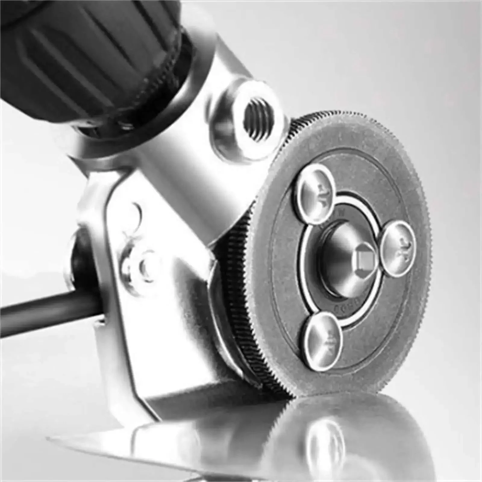 Heavy Duty Drill Nibbler Sheet Metal Cutter Attachment For Electric Drills Cuts Steel Aluminum Iron Copper With No Sparks And Smooth Burr Free Edges 3 To 5 Times Faster Than Hand Tools 1 Set - Image 3