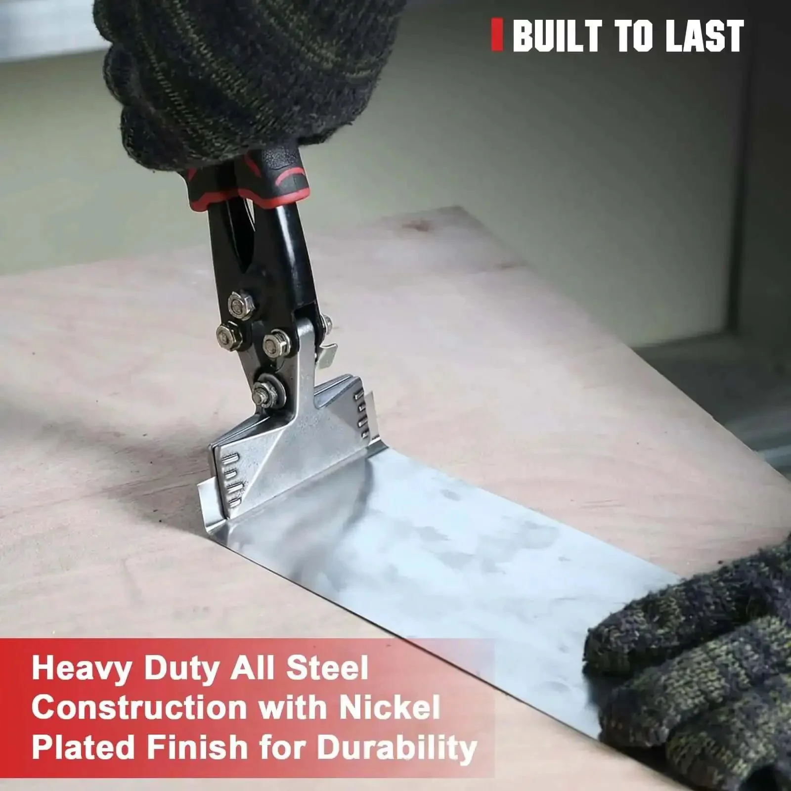 Heavy Duty Duckbill Sheet Metal Pliers 3 Inch Hand Seamer And Straight Bender With Ergonomic Grip And Smooth Jaw For HVAC Projects Perfect For Flattening 18 Gauge Galvanized 30 Gauge Stainless Or Cold Rolled Steel - Image 2