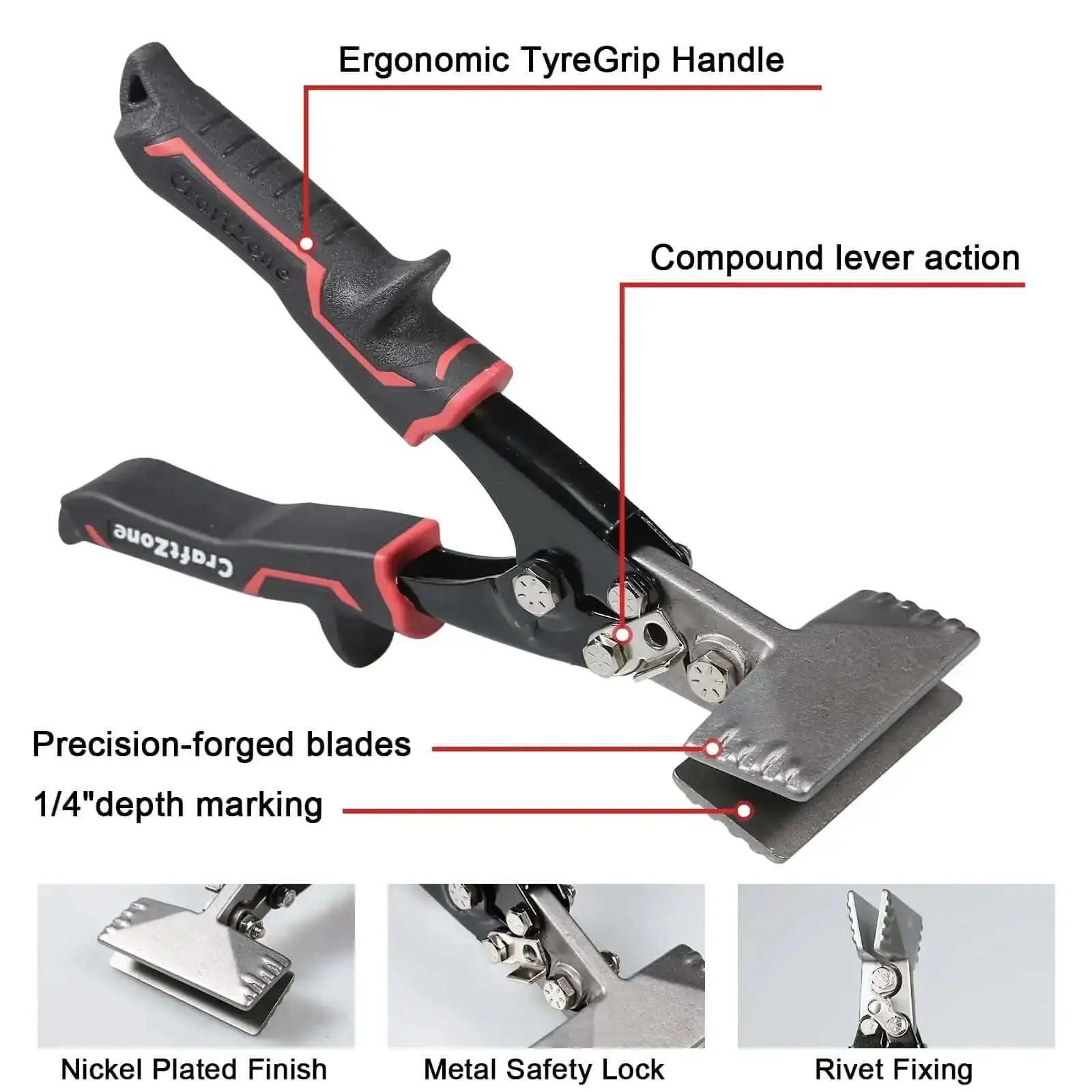 Heavy Duty Duckbill Sheet Metal Pliers 3 Inch Hand Seamer And Straight Bender With Ergonomic Grip And Smooth Jaw For HVAC Projects Perfect For Flattening 18 Gauge Galvanized 30 Gauge Stainless Or Cold Rolled Steel - Image 5