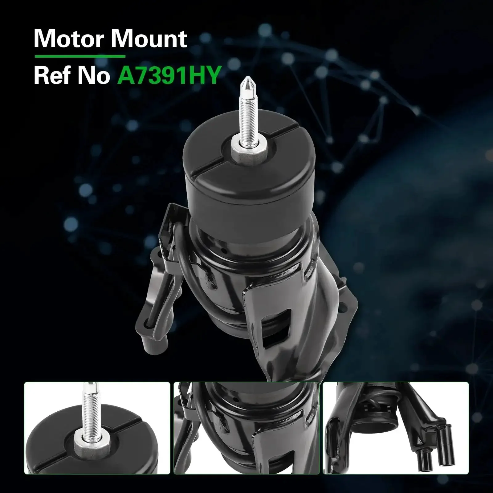 Heavy Duty Engine And Transmission Mount Kit For 2013 To 2024 Murano, 2013 To 2020 Pathfinder, 2014 To 2020 QX60, And 2013 JX35 3.5L V6 AWD With OE Style Brackets And Superior Fit For Quieter, Smoother Rides - Image 3