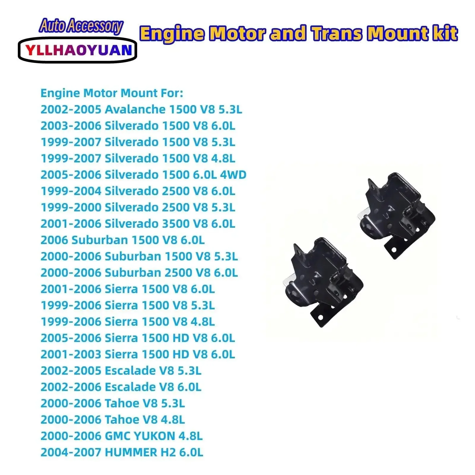 Heavy Duty Engine Mount Set Of 2 For GM Full Size Trucks And SUVs 1999 To 2007 With 4.8L 5.3L 6.0L V8 Replaces A2909 A2638 EM 2909 Direct Fit Easy Install And Bolt Right Up With Long Lasting Vibration Control - Image 5