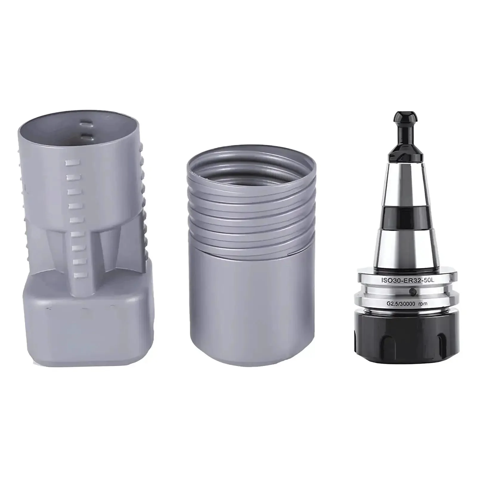 Heavy-Duty ER32-50L Balance Collet Lathe Chuck Tool Holder For ISO30 CNC Milling, Stainless Steel With Pull Stud, 30000RPM Pro Grade Precision Milling Lathe Accessory Kit - Image 2
