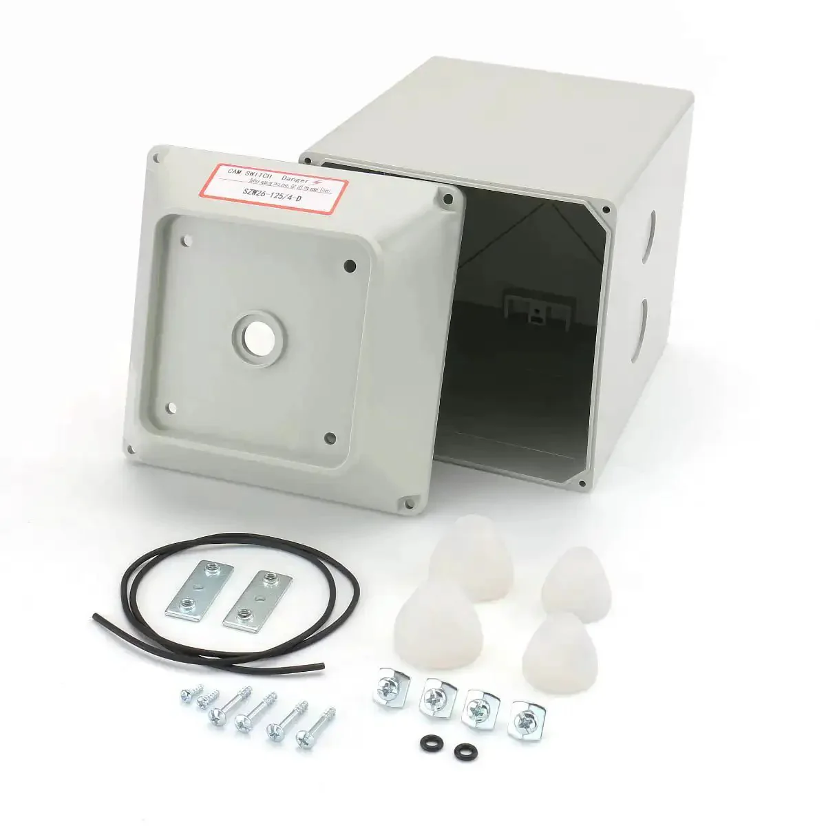 Heavy Duty Exterior Enclosure Box For 125A Universal Rotary Changeover Cam Switch LW28 125 4 Two Three Four Pole Outer Size 190 By 133 By 133 Millimeters 660V Rated Industrial Panel Mount Safety Box - Image 6