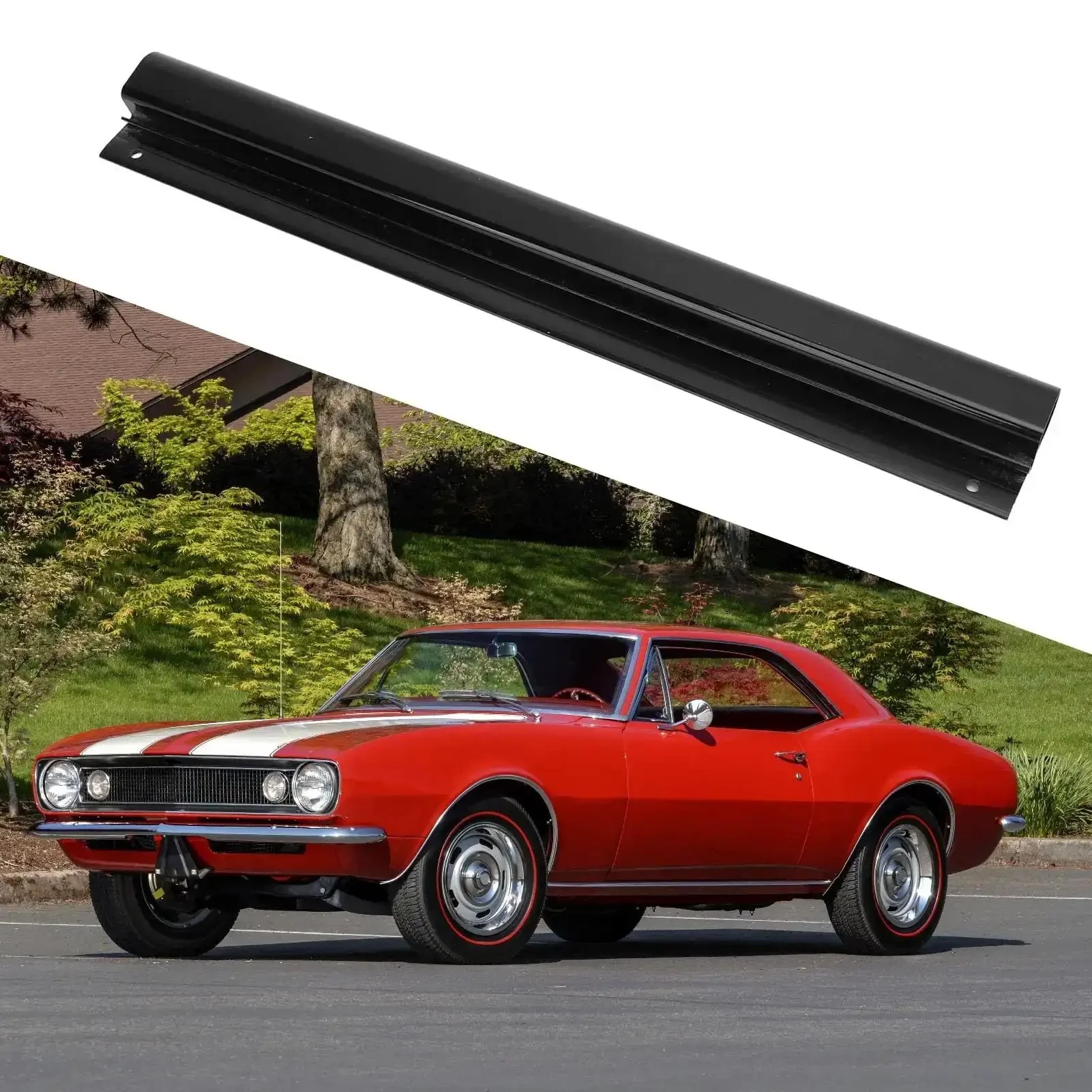 Heavy Duty Firewall Wire Duct 13 Inch Gutter Channel Replacement For Nova 1965 1972 Made From ABS Plastic With Screws Scratch Resistant Wiring Harness Channel For Your Classic Nova Chevy Ride - Image 8