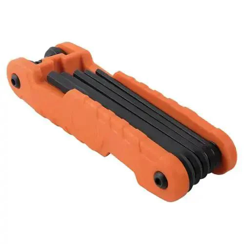 Heavy Duty Folding Hex Key Set With Extra Long Allen Wrenches 11 SAE Sizes From One Half Inch To One Eighth Inch High Leverage Blades Open Up To 270 Degrees For Pro Builders And DIY Enthusiasts - Image 4