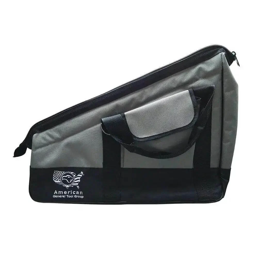 Heavy Duty Framer Nail Gun Tool Bag With Extra Pockets, 22 Inch Long By 16 Inch Wide By 8 Inch Tall, Built From Rugged 600D Polyester Oxford Fabric, Washable, Metal Reinforcement Opening, Wide Mouth Zipper, Adjustable Shoulder Strap, Bottom Reinforced - Image 4