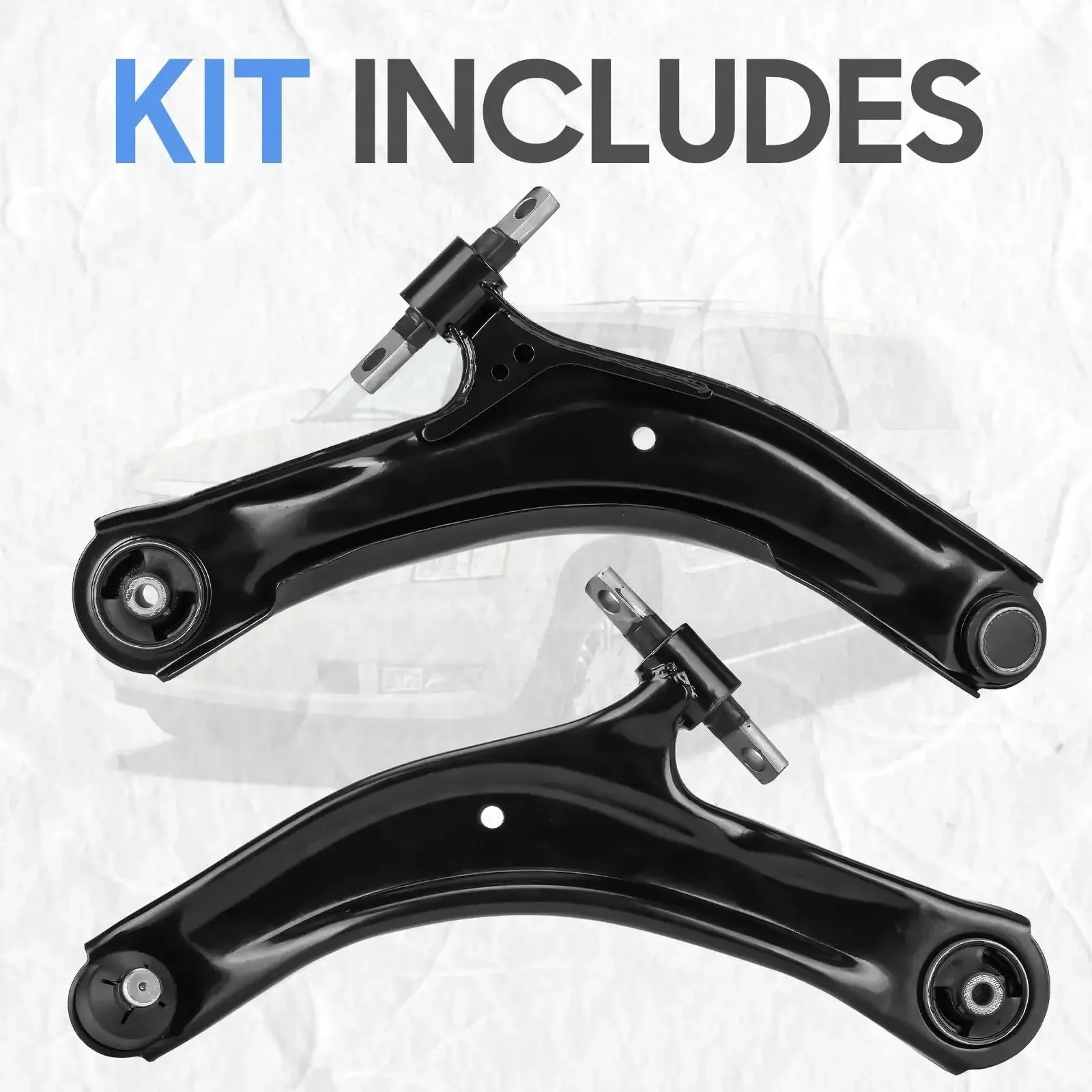 Heavy Duty Front Lower Control Arm With Ball Joint Suspension Kit Bolt On for Nissan Rogue 2.5L 2008 2009 2010 2011 2012 2013 And Rogue Select 2.5L 2014 2015 Two Piece - Image 5