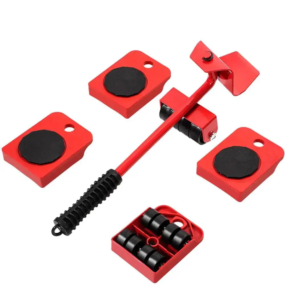 Heavy Duty Furniture Lifter And Moving Dolly Kit With Wheels For Sofas, Beds, Cabinets And Appliances Like Washing Machines, No Sweat Glide Rollers For Quick, Safe Moves And Effortless Shifting