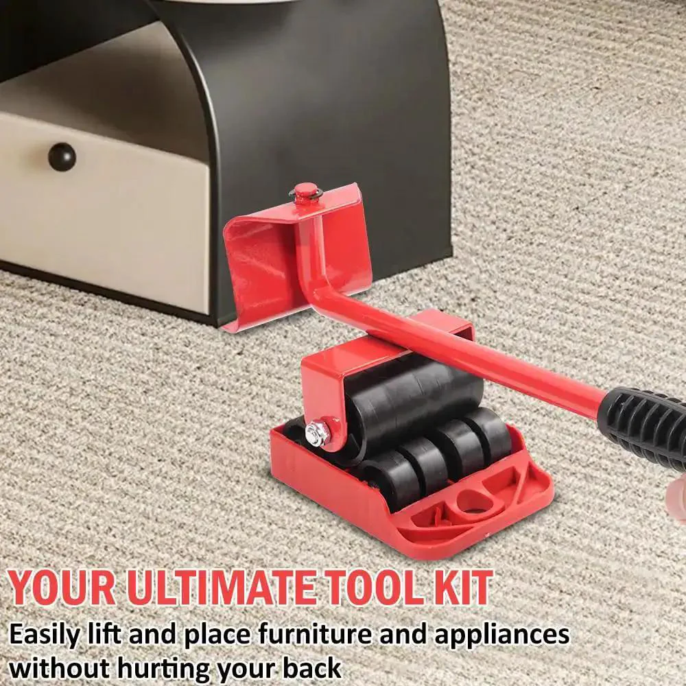 Heavy Duty Furniture Lifter And Moving Dolly Kit With Wheels For Sofas, Beds, Cabinets And Appliances Like Washing Machines, No Sweat Glide Rollers For Quick, Safe Moves And Effortless Shifting - Image 6