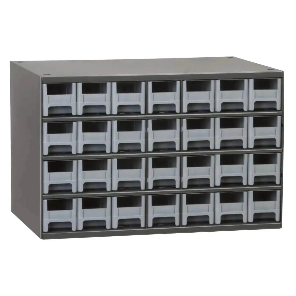 Heavy Duty Garage Storage Cabinet With 28 Drawers For Small Parts And Hardware, Built Like A Tank Steel Organizer For Nails Screws Bolts Nuts And Tools, 17 W X 11 D X 11 H, Gray