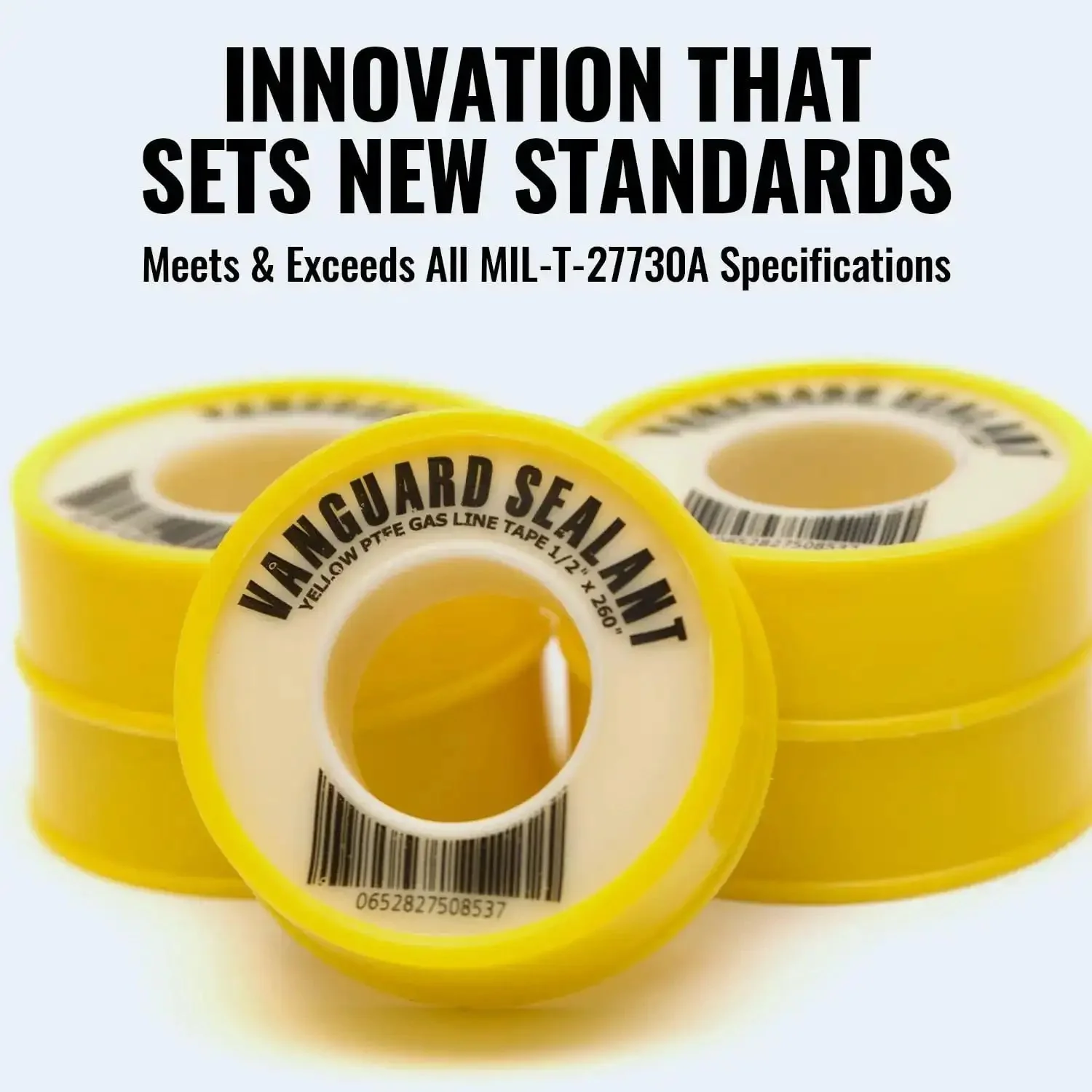Heavy Duty Gas Pipe Thread Seal Tape PTFE Yellow Teflon Tape for Gas Fittings 260 Inch Length Half Inch Size High Resistance Leak Prevention for Propane and Natural Gas Lines Easy to Use and Durable - Image 6