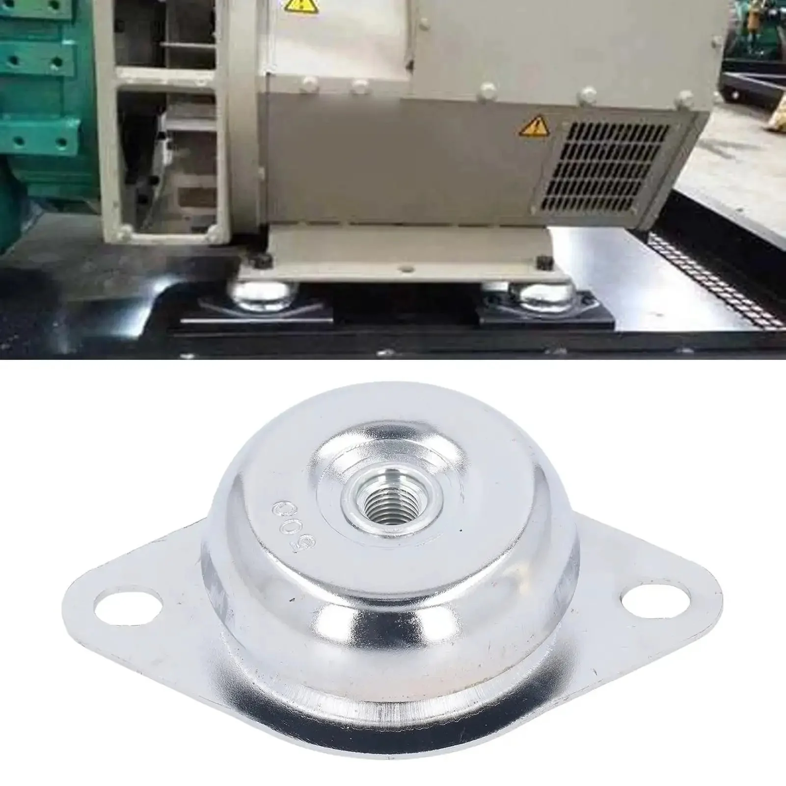 Heavy Duty Generator Anti Vibration Pad With 500Kg Load Capacity Rubber Shock Isolator For Generators Washing Machines And Exercise Equipment Stainless Steel Dampener M16 Mount Reduces Noise And Vibration For Quieter Operation - Image 6
