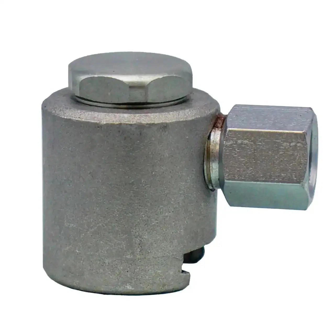 Heavy Duty Giant Button Head Grease Coupler For Seven Eighths Inch Button Head Fittings, 4000 PSI Max, 3000 PSI Working, One Eighth NPT Connection, Built For High Volume Greasing, Silver