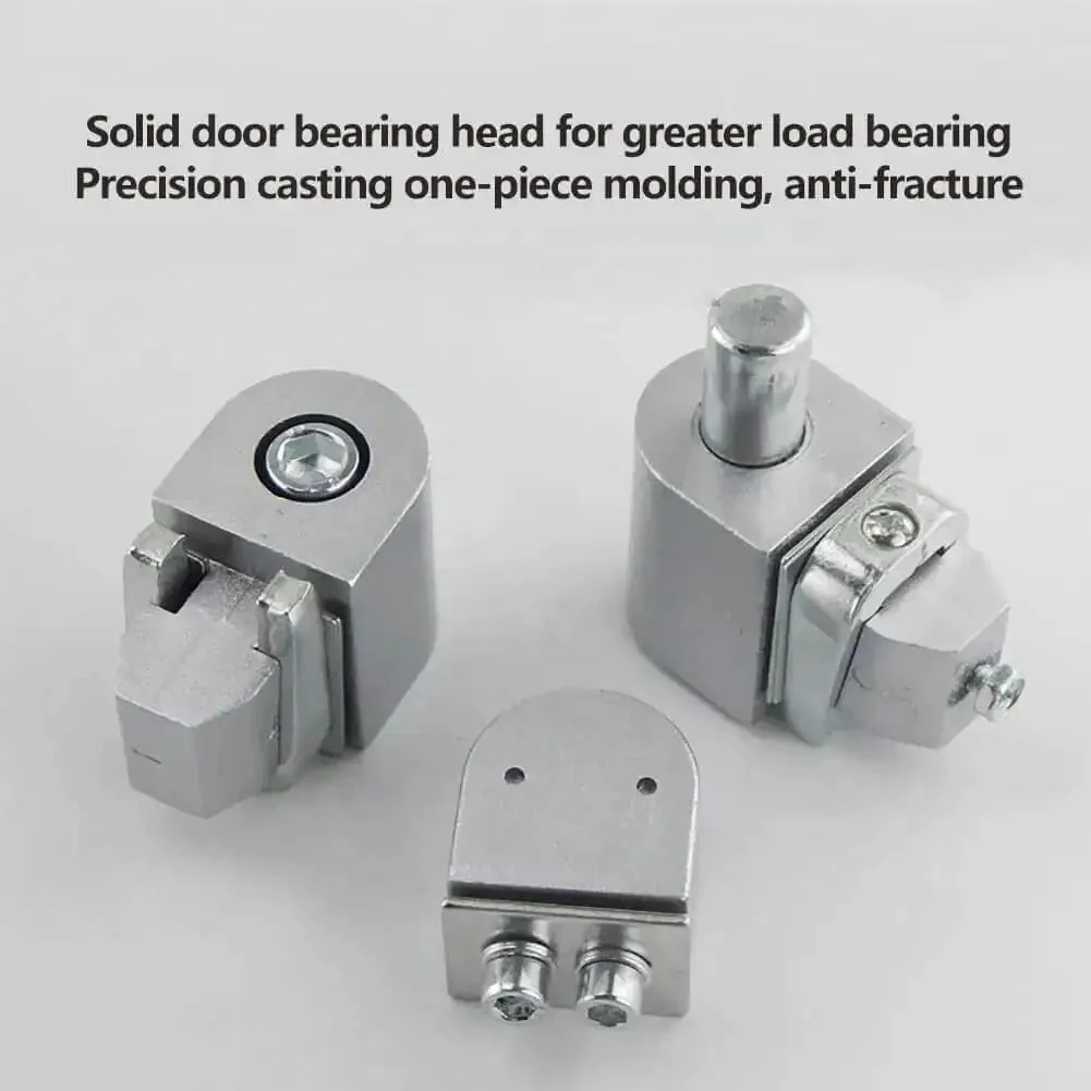 Heavy Duty Glass Door Pivot Hinge Kit 120kg Load Hidden Hinges Any Angle Positioning Self Closing Cafe And Restaurant Door Built To Last With 2 Stage Speed Regulation Floor Spring 1 Set - Image 5