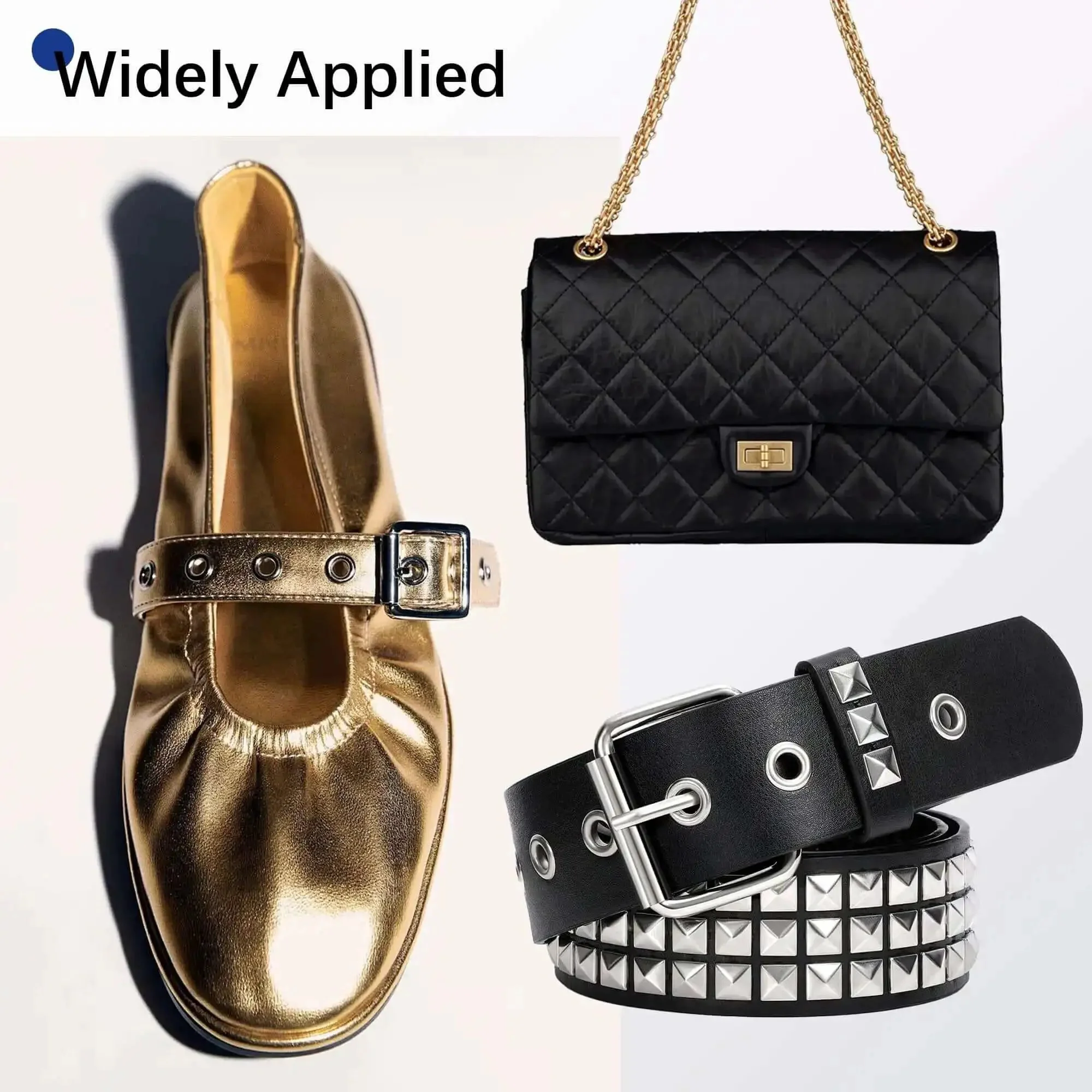 Heavy Duty Grommet Tool Kit Hand Press Grommet Machine With 3000 Silver And Gold Grommets In Six Ten And Twelve Millimeter Includes Dies One Quarter Three Eighths And One Half Inch Plus Double Head Rubber Hammer For Fabric Tarps Leather Bags Shoes - Image 3