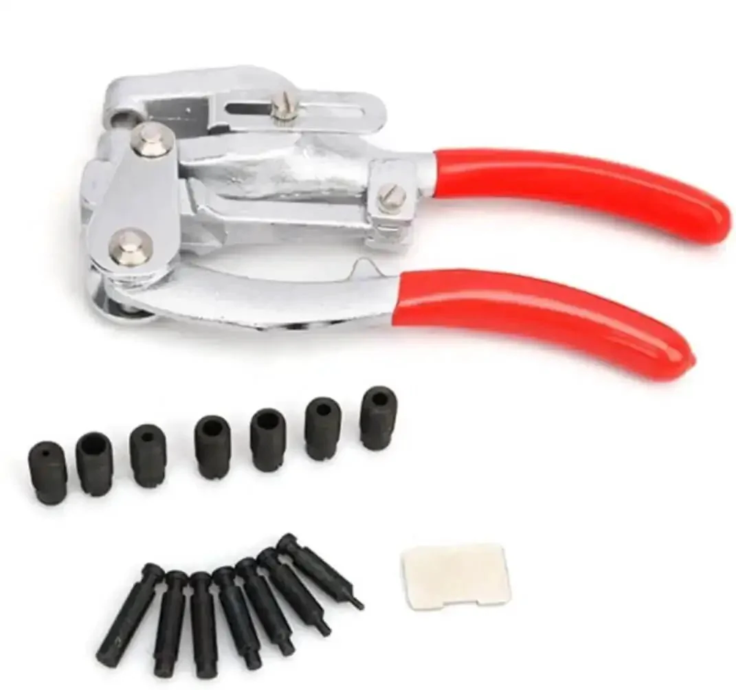 Heavy Duty Hand Held Hole Punch Kit For Sheet Metal With Power Punch Tool Pro Grade Build Multi Function Hole Punch Set For Three Thirty Second Inch To Nine Thirty Second Inch Holes In Metal Chrome Vanadium Steel Construction Durable Diy Metalworking - Image 4