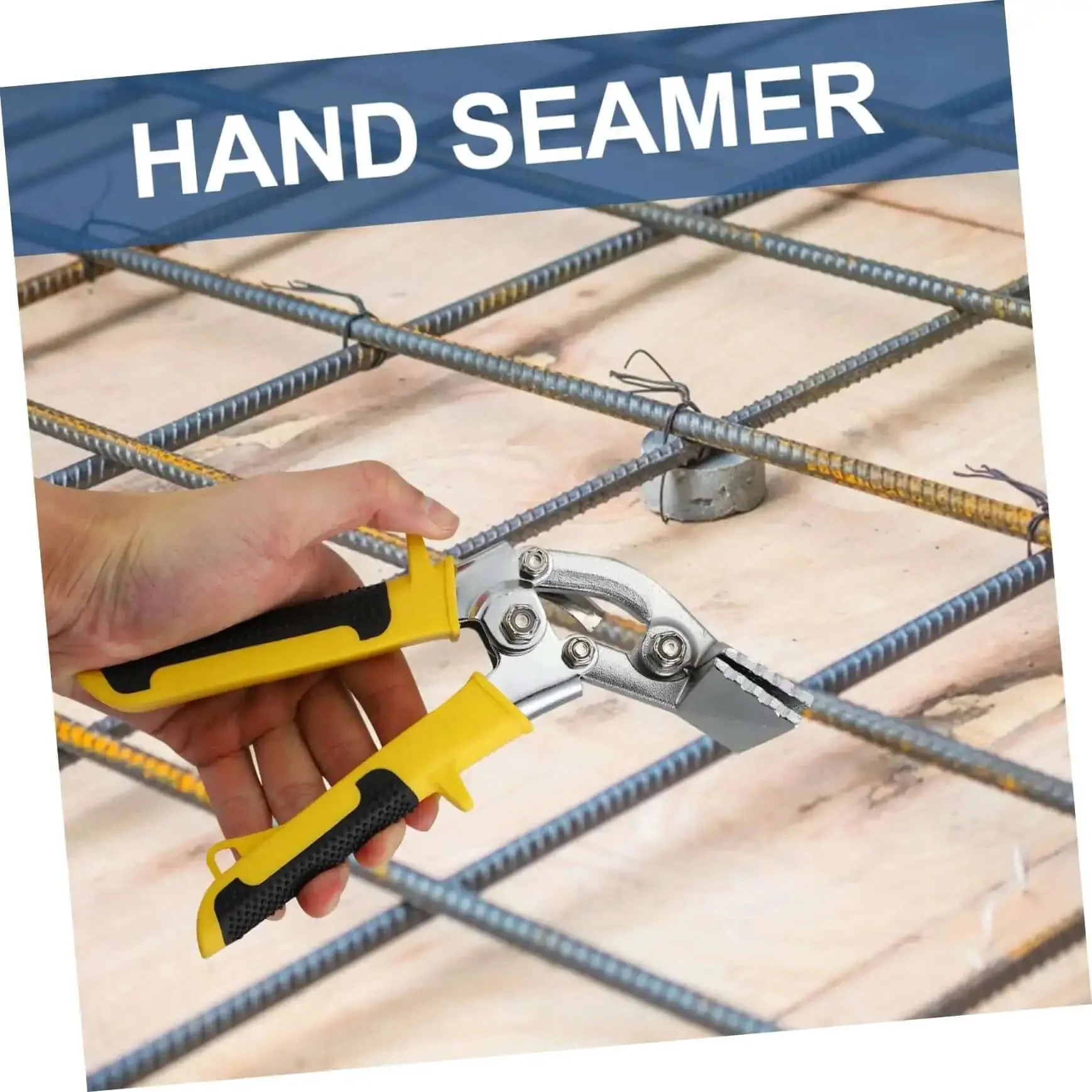 Heavy Duty Hand Seamer Tool For Metal Plate Folding And Seam Bending Ergonomic Over Molded Non Slip Handle Pro Grade All Steel Construction For Ductwork And Metal Fabrication Easy To Flatten And Shape Metal Projects - Image 8
