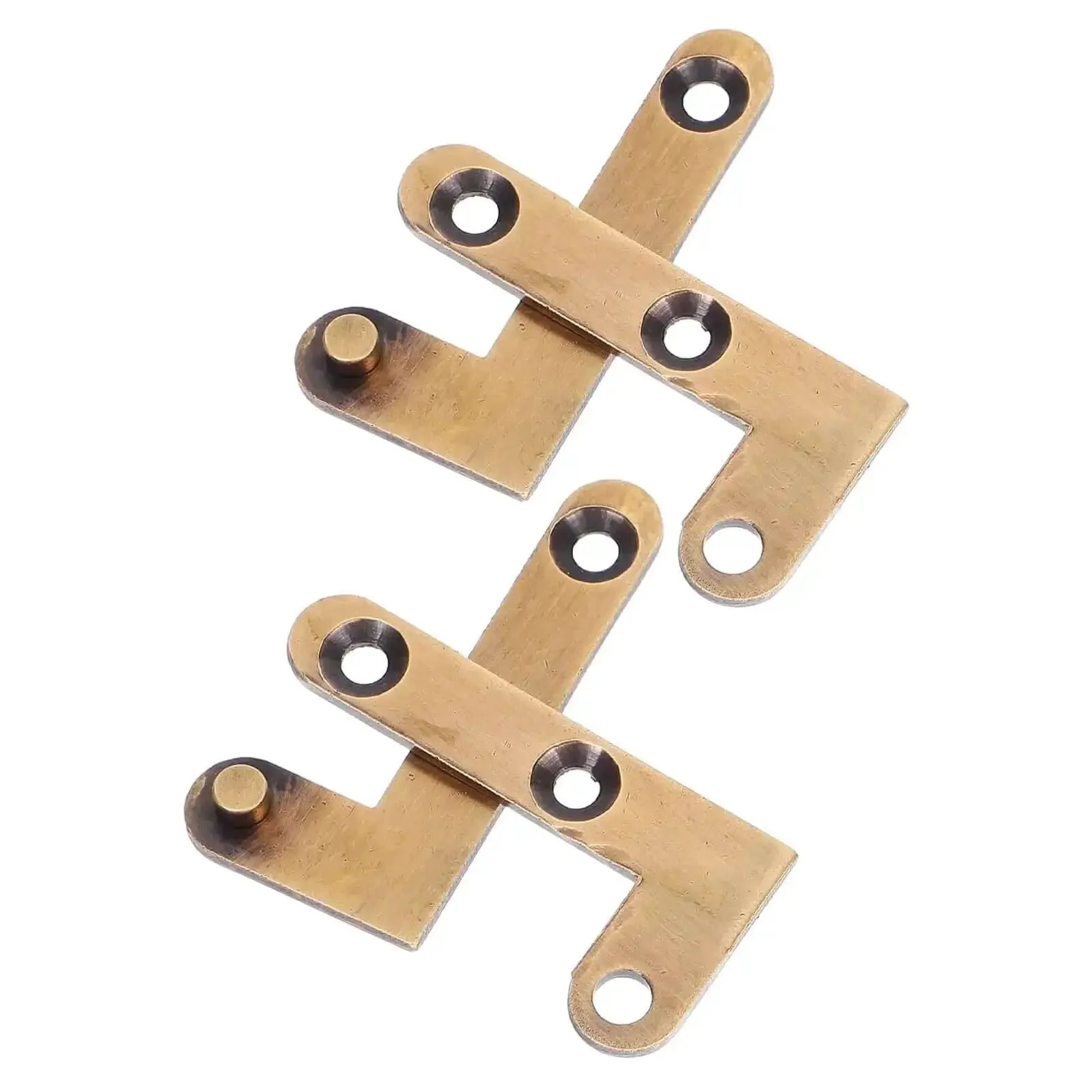 Heavy Duty Hidden Door Pivot Hinges 2 Pack Bronze Concealed Center Shaft Hardware For Narrow Doors And Secret Cabinets Durable Rust Resistant For Home Office