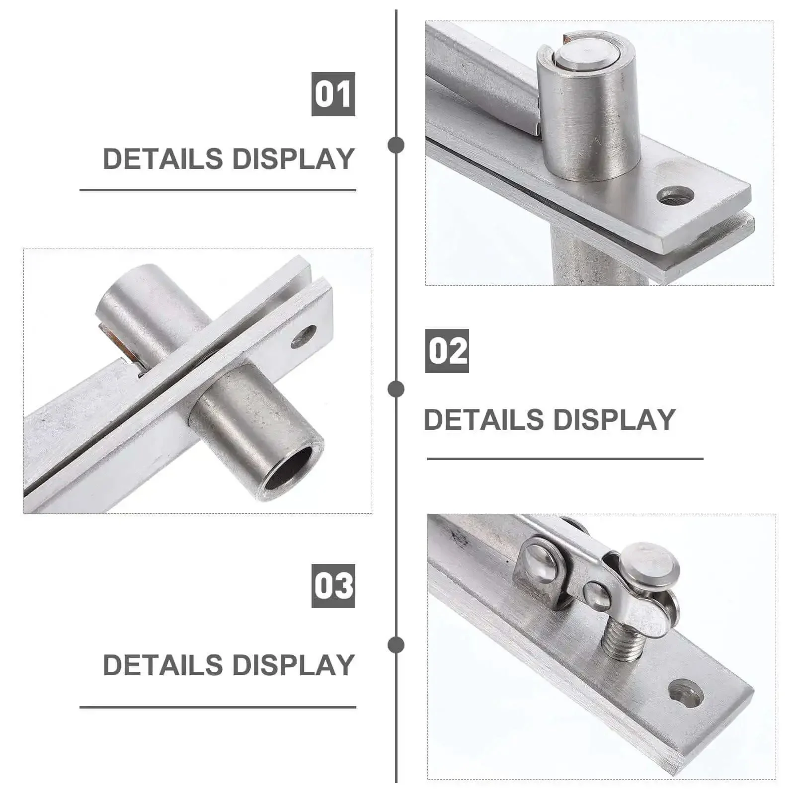 Heavy Duty Hidden Pivot Door Hinge Adjustable Rotation Hinge For Wood Doors Built To Last Concealed Hardware Brushed Finish Durable Hidden Door Hardware Solution - Image 3