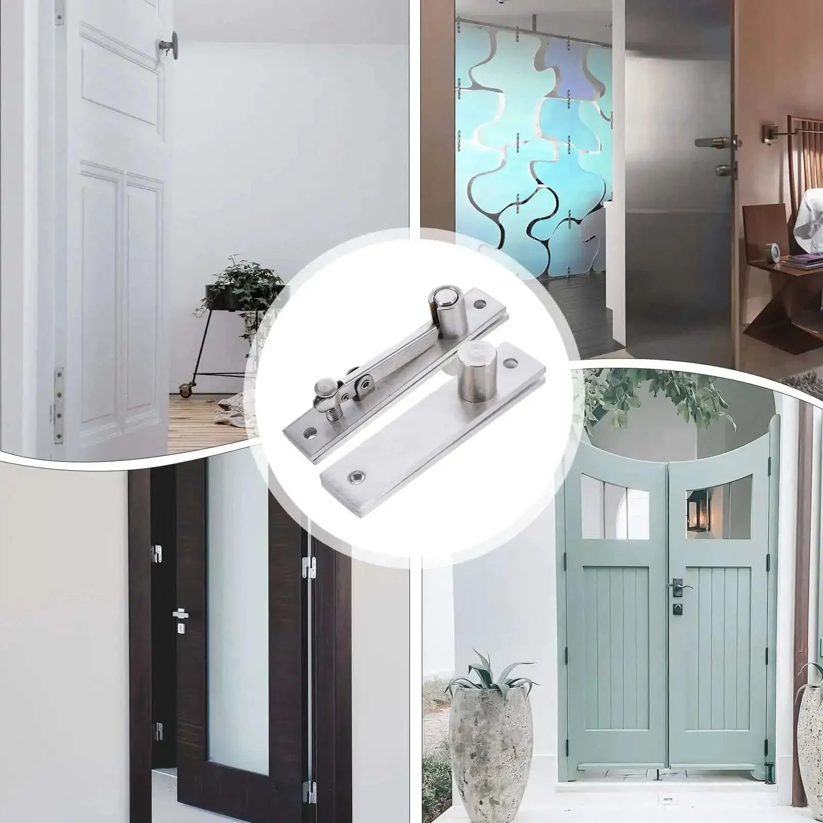 Heavy Duty Hidden Pivot Door Hinge Adjustable Rotation Hinge For Wood Doors Built To Last Concealed Hardware Brushed Finish Durable Hidden Door Hardware Solution - Image 5