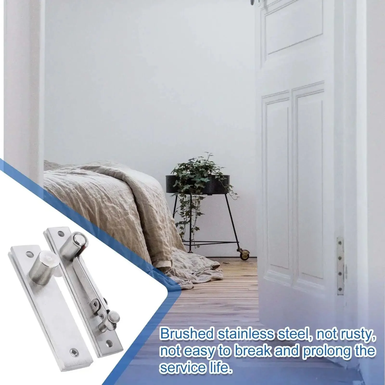 Heavy Duty Hidden Pivot Door Hinge Adjustable Rotation Hinge For Wood Doors Built To Last Concealed Hardware Brushed Finish Durable Hidden Door Hardware Solution - Image 6