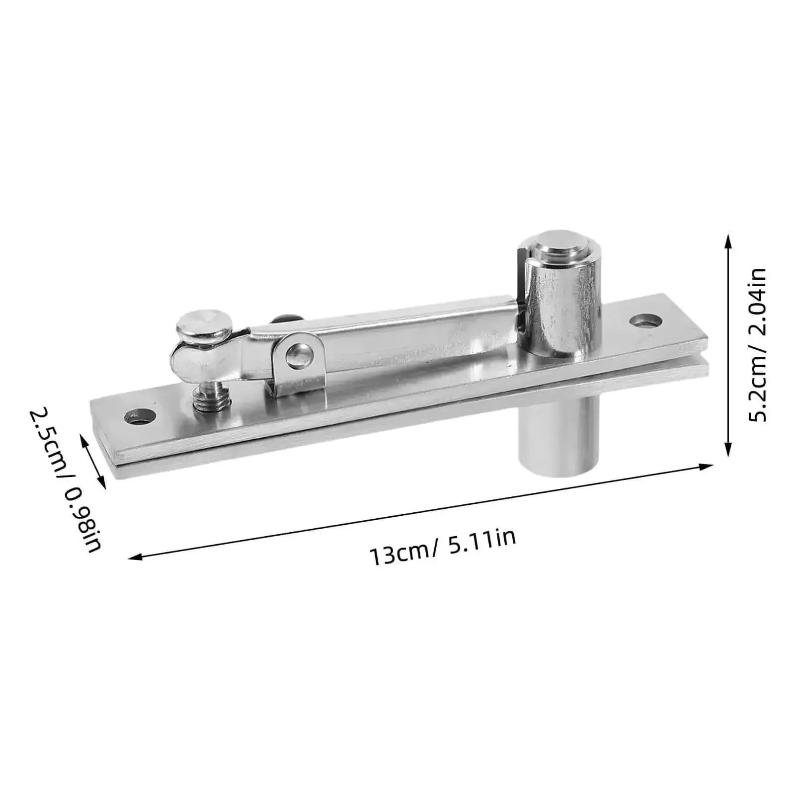 Heavy Duty Hidden Pivot Door Hinges Stainless Steel Swivel Torque Hardware For Cabinet And Bookshelf Doors Ideal For Home Office And Hotel Use Easy Install And Durable Performance 1 Pair - Image 9