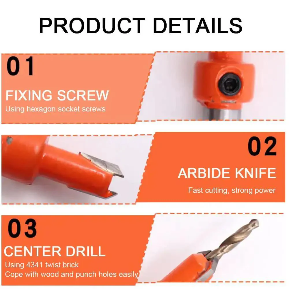 Heavy Duty Hole Punch Set Five Sixteenth Inch Eight Millimeter With Countersink Drill, Single Hand Held Long Hole Punch For Paper Card Plastic Cardboard, Punches Up To Twenty Sheets Of A4, Durable Steel Construction - Image 6