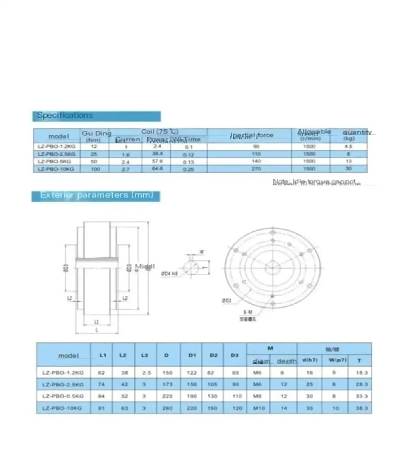 Heavy Duty Hollow Shaft Magnetic Powder Brake Industrial Disc Style With 100 Nm Tension Controller For Heavy Coiling Precision Torque Control Fast Response Overload Protection Durable Low Maintenance Tough As Nails - Image 2