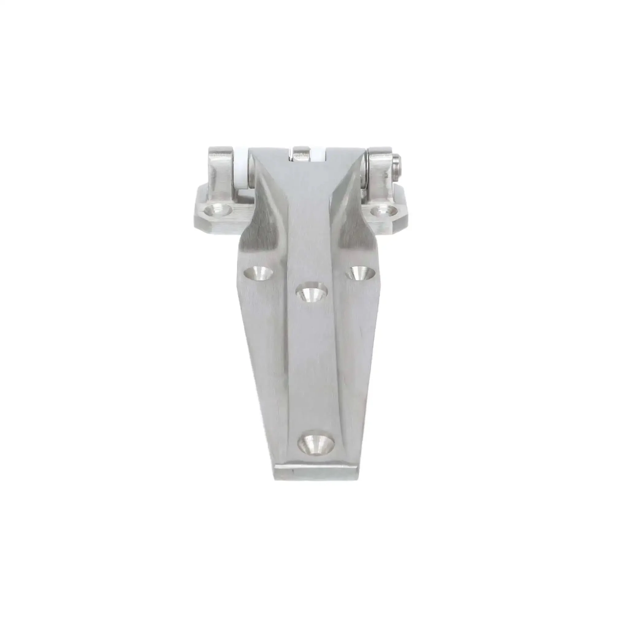 Heavy Duty Left-Hand Walk-In Cooler Door Hinge With Flush Offset Satin Stainless Steel, Corrosion-Resistant Marine Grade Hardware For Cold Rooms And Refrigeration - Image 2