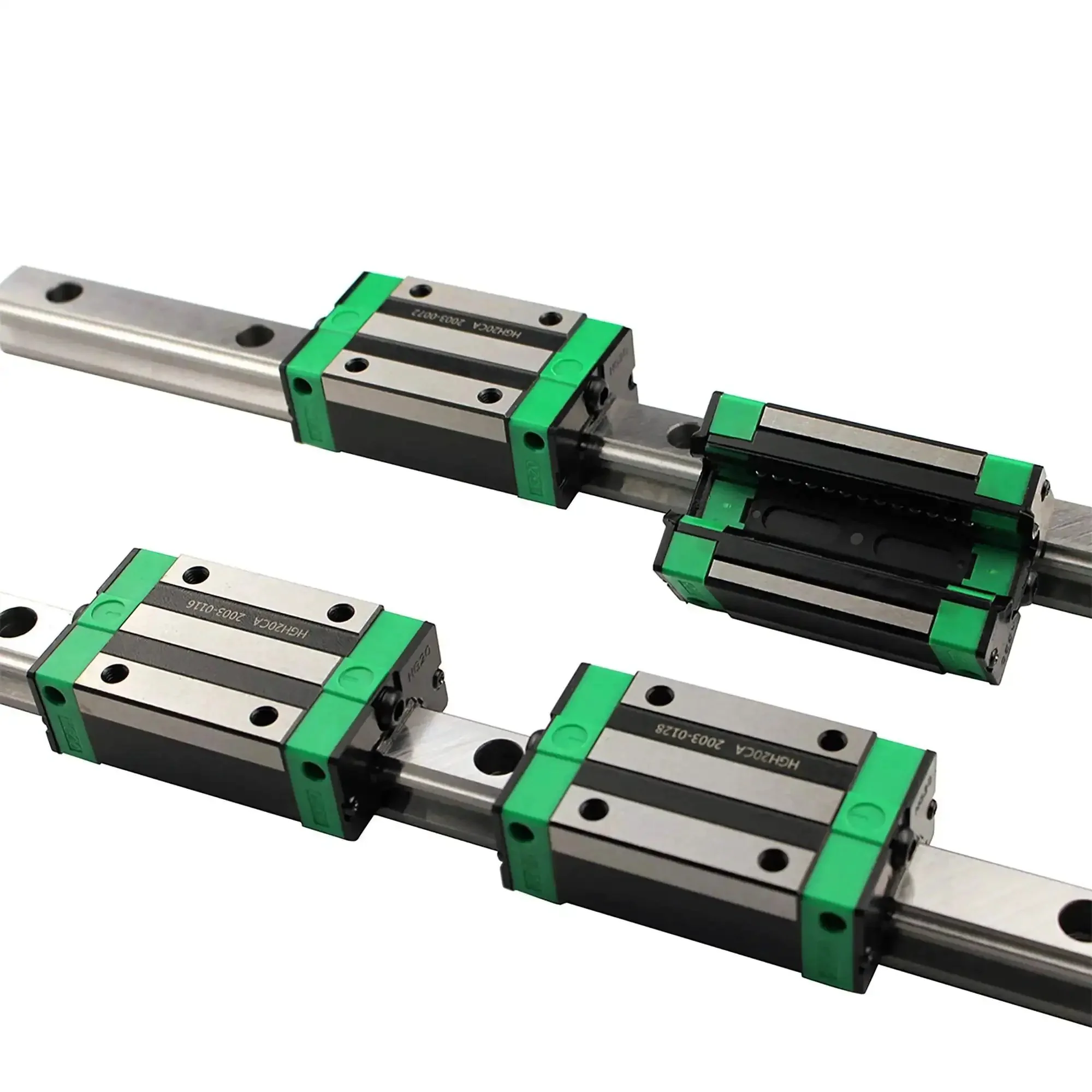Heavy Duty Linear Guide And Ball Screw Kit For Diy Cnc Routers Lathes Mills With Two Hgr20 400mm Rails RM1605 400mm Screw End Supports BF12 BK12 DSG16H Nut Housing Coupler And Four Blocks - Image 7